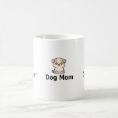 愛らしい子犬の母 モーフィングマグカップ (中央)