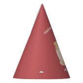 愛らしい子犬子供の誕生日 パーティーハット (左)