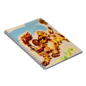 愛らしい子犬走 ノートブック (右側)