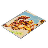 愛らしい子犬走 ノートブック (左側)