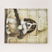 愛らしい子犬 ジグソーパズル (横)