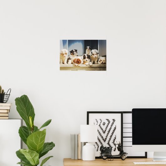 愛らしい子犬 ポスター (ホームオフィス)