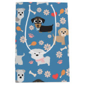 愛らしい子犬 ミディアムペーパーバッグ (正面)