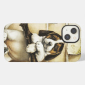 愛らしい子犬 iPhoneケース (裏面横)