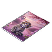 愛らしい子猫と輝く首輪 ノートブック (左側)