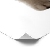 愛らしい子猫のぬいぐるみ キャラメルカラーの幼児部屋 子供 ポスター (角)