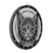 愛らしい子猫のスケッチ ダーツボード (正面左)