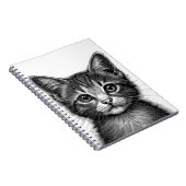 愛らしい子猫のスケッチ ノートブック (右側)