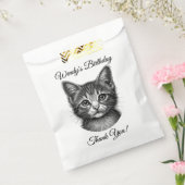 愛らしい子猫のスケッチ|過去記事カスタム フェイバーバッグ (封をした状態)