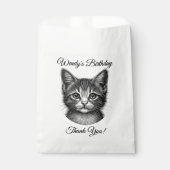 愛らしい子猫のスケッチ|過去記事カスタム フェイバーバッグ (正面)