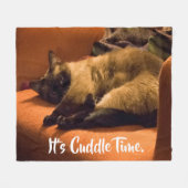 愛らしい子猫のフリースブランケット フリースブランケット (正面(横))