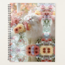 愛らしい子猫の花柄 キャットラバー