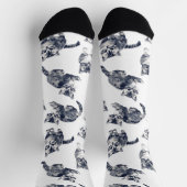 愛らしい子猫柄ソックス - 猫好きへのギフト ソックス (上部)