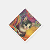 愛らしい子猫1 スタンダードカクテルナプキン (角)
