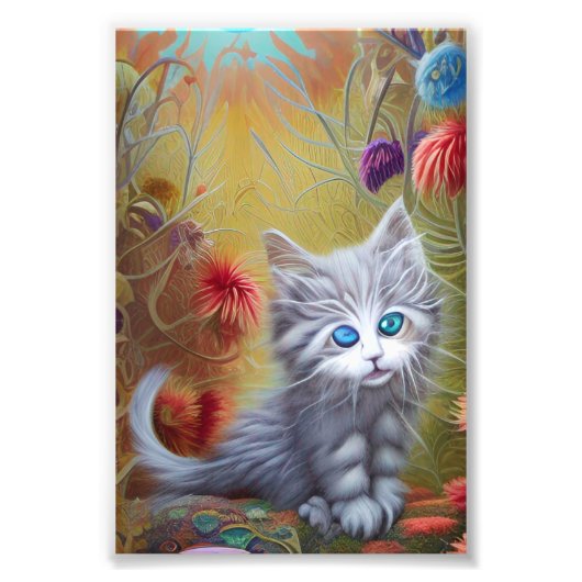 愛らしい子猫2 フォトプリント            (正面)