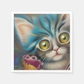 愛らしい子猫6 スタンダードカクテルナプキン (正面)