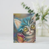 愛らしい子猫6 ポストカード (スタンド正面)