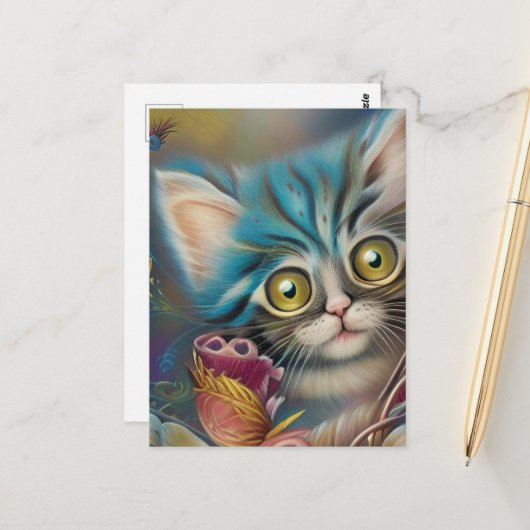 愛らしい子猫6 ポストカード (正面/裏面インサイチュ)