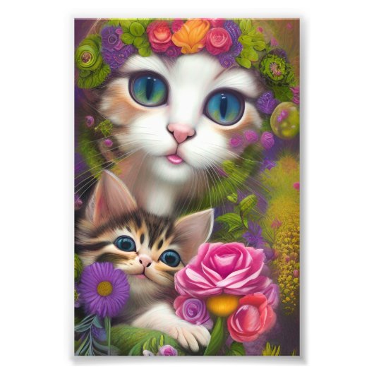 愛らしい子猫8 フォトプリント            (正面)