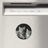 愛らしい子猫 マグネット (インサイチュ (食洗機))