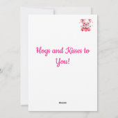 愛らしい子豚とハート豚キスバレンタイン シーズンカード (裏面)