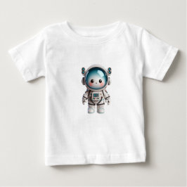 愛らしい宇宙フレンドin未来的ギア ベビーTシャツ