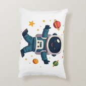 愛らしい宇宙飛行士宇宙 アクセントクッション (裏面(縦))