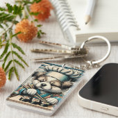 愛らしい寿司職人パピー キーホルダー (正面右)