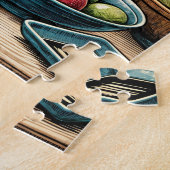 愛らしい寿司職人パピー ジグソーパズル (側面)