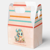 愛らしい小さなドラゴン童話の男の子の赤ちゃんシャワー フェイバーボックス (オープン)