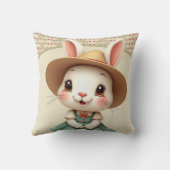 愛らしい小さなバニーウサギ クッション (裏面)