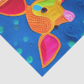 愛らしい小さなベビー鹿 – キルト様デザイン 薄葉紙 (詳細)