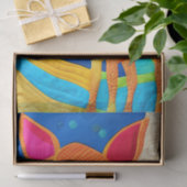 愛らしい小さなベビー鹿 – キルト様デザイン 薄葉紙 (ギフト)