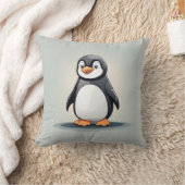愛らしい小さなペンギン クッション (ブランケット)