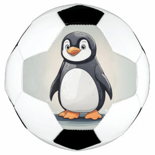 愛らしい小さなペンギン サッカーボール