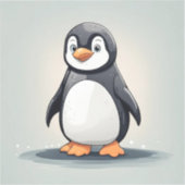 愛らしい小さなペンギン シール (正面)