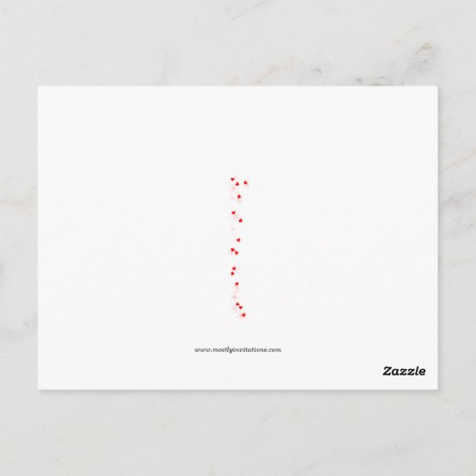 愛らしい小さな女の子ヴィンテージバレンタインポストカード ポストカード (裏面)