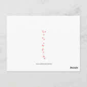 愛らしい小さな女の子ヴィンテージバレンタインポストカード ポストカード (裏面)