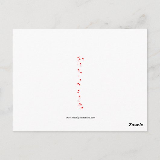 愛らしい小さな女の子ヴィンテージバレンタインポストカード ポストカード (裏面)