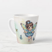 愛らしい小さな妖精 カフェラテマグ (左アングル)