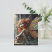 愛らしい小さな妖精 ポストカード (スタンド正面)