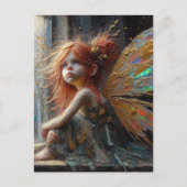 愛らしい小さな妖精 ポストカード (正面)