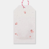 愛らしい小さな漫画のシマウマ ギフトタグ (裏面)