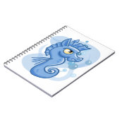 愛らしい小さな漫画のシーホース ノートブック (左側)