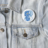 愛らしい小さな漫画の海馬 缶バッジ (インサイチュ)