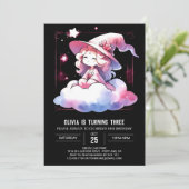 愛らしい小さな魔法使いの誕生日 招待状 (スタンド正面)