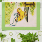 愛らしい小さな魔術師 キッチンタオル (折り畳み)