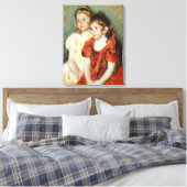 愛らしい少女2人(Mary Cassatt) キャンバスプリント (インサイチュ (寝室))