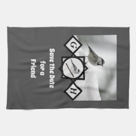 愛らしい山の《鳥》アメリカゴガラモノグラム写真 キッチンタオル