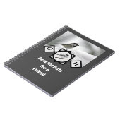 愛らしい山の《鳥》アメリカゴガラモノグラム写真 ノートブック (左側)